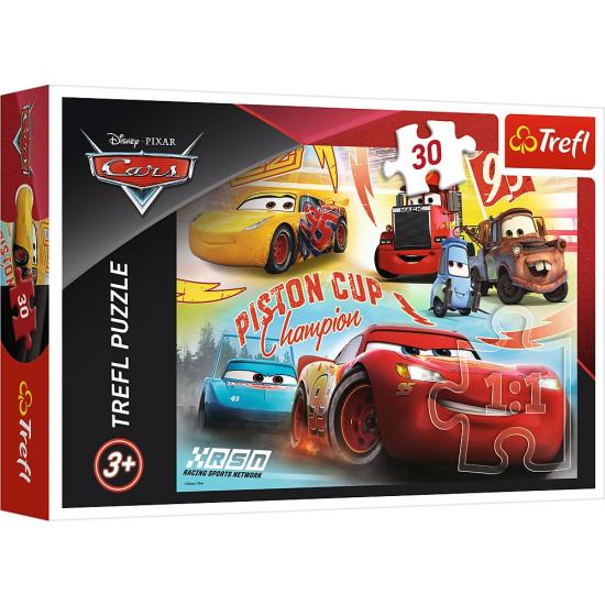 Disney Cars Şampiyon Takımı Kutulu Puzzle/Yapboz 30’parça