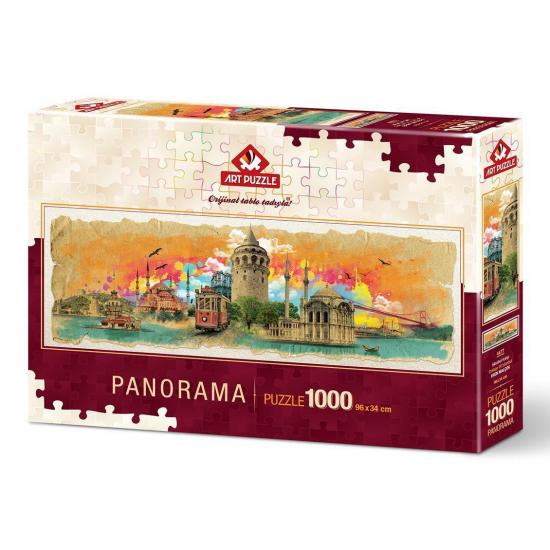 İstanbul Kolajı 1000 Parça Panorama Puzzle