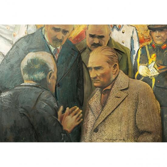 Atatürk ve Depremzede 1000 Parça Puzzle
