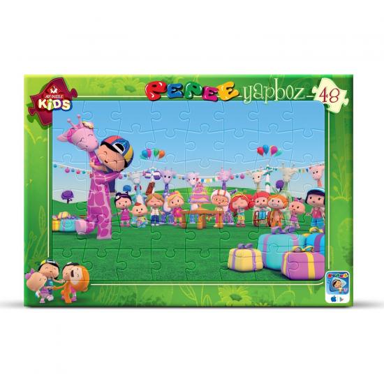 Pepee 48 Parça Puzzle/Yapboz (Pepe’nin Doğum Günü Partisi)