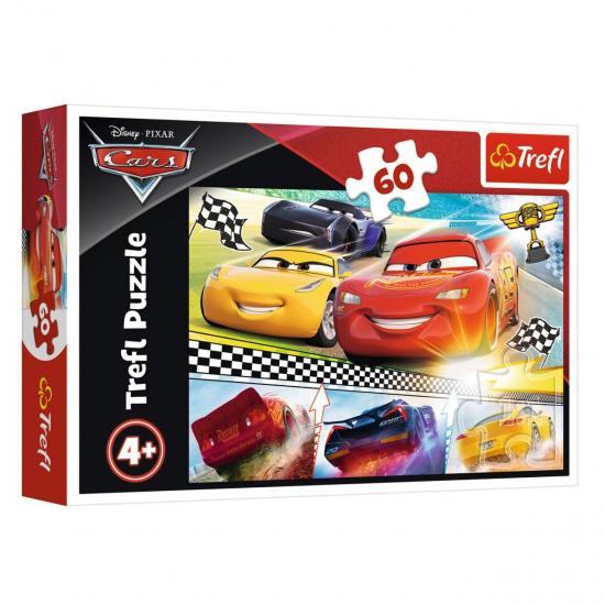 Cars 3 Efsanevi Yarış (CARS 3, LEGENDARY RACE) Kutulu Puzzle/Yapboz 60 Parça (Şimşek Mc Queen)