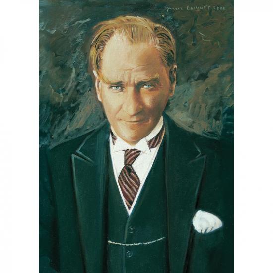 Cumhurbaşkanı Atatürk Portresi Kutulu Puzzle/Yapboz 500 Parça