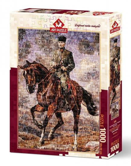 Gazi Mustafa Kemal Atatürk Sakarya Savaşı’nda Kutulu Puzzle/Yapboz 1000 Parça