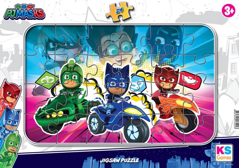 PJ MASKS Pijamaskeliler Frame Puzzle/Yapboz 24 Parça