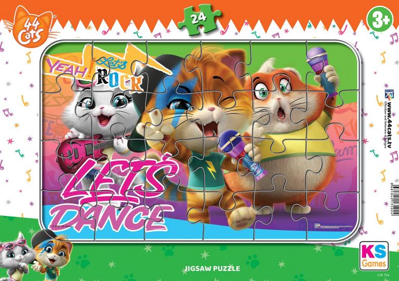 Bafi Kediler (44 Kedi/44 Cat-Buffy Kediler) Puzzle/Yapboz 24 Parça