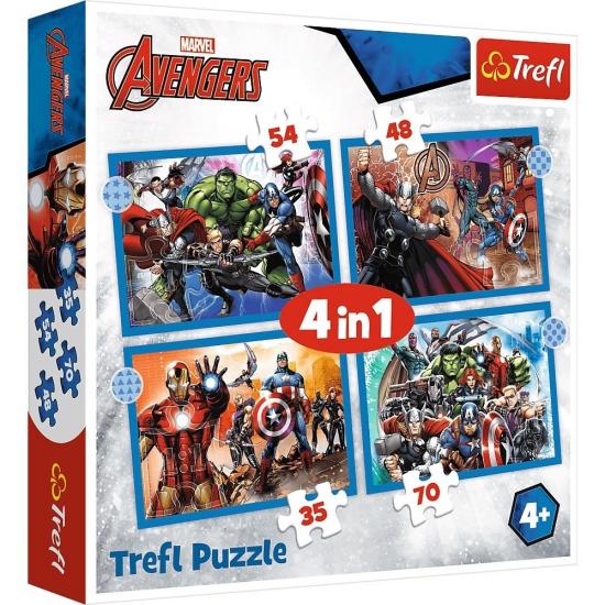 Avengers 4’lü Puzzle/Yapboz (35+48+54+70 Parça)