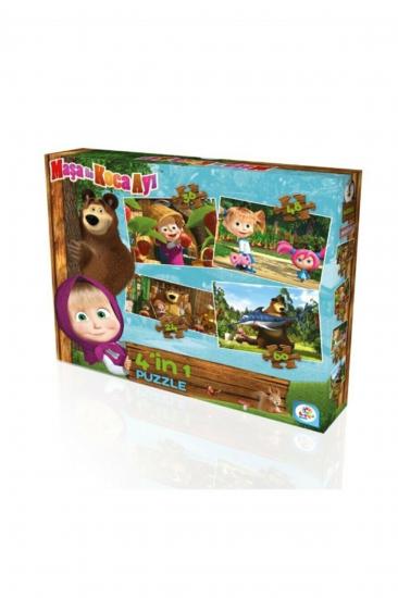 Maşa ile Koca Ayı 4’lü Puzzle/Yapboz (24+36+48+60 Parça )