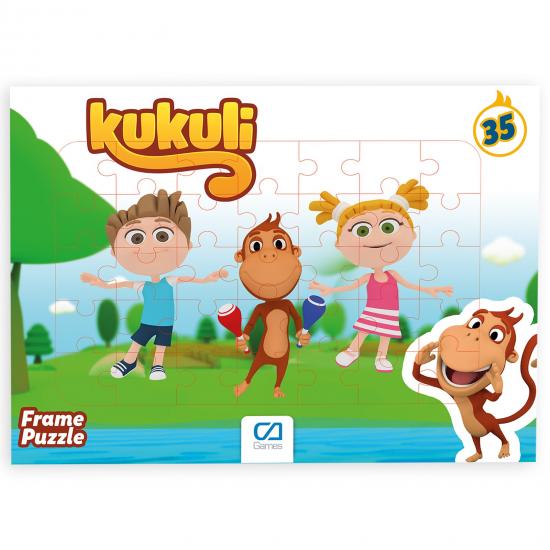 Kukuli Tinky Minky Frame Puzzle/yapboz (35 Parça)