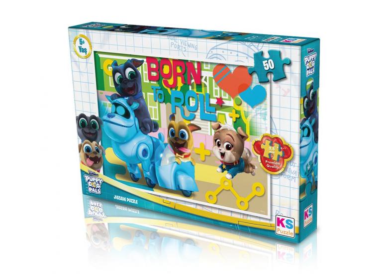 Bingo ve Roli’nin Maceraları (Puppy Dog Pall) Kutulu Puzzle (50 Parça)