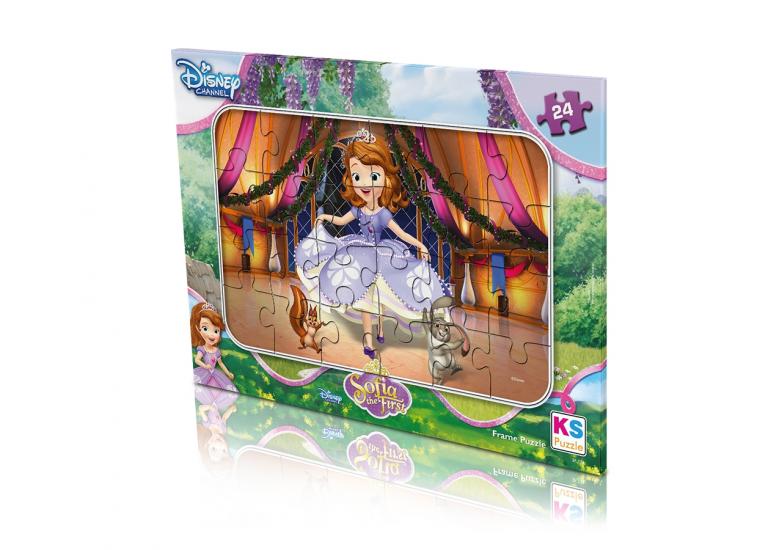 Disney Sofia (Sofia the First) Lisanslı Frame Puzzle/Yapboz 24 Parça