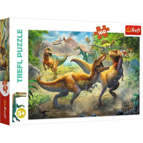 Dinozorların Savaşı (Fighting Tyrannosaurs) 160 Parça Puzzle/Yapboz