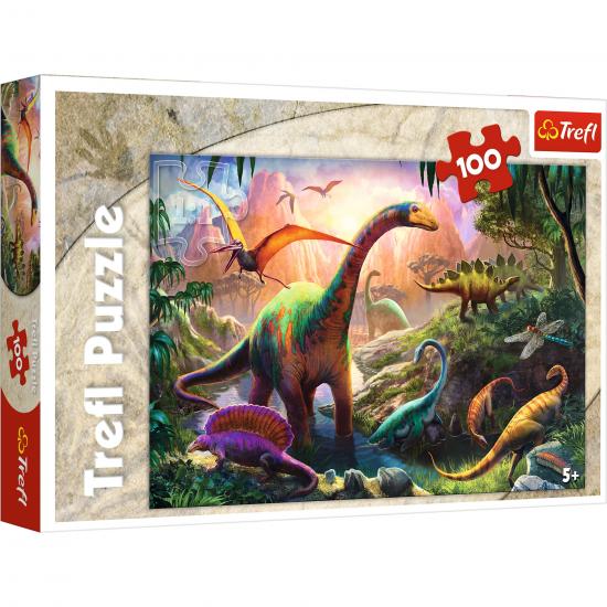 Dinozorların Ülkesi (Dinosaurs’s Land) Puzzle/Yapboz 100 parça