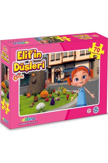 Trt Çocuk Elifin Düşleri Kutulu Eğitici Puzzle/Yapboz 70 parça