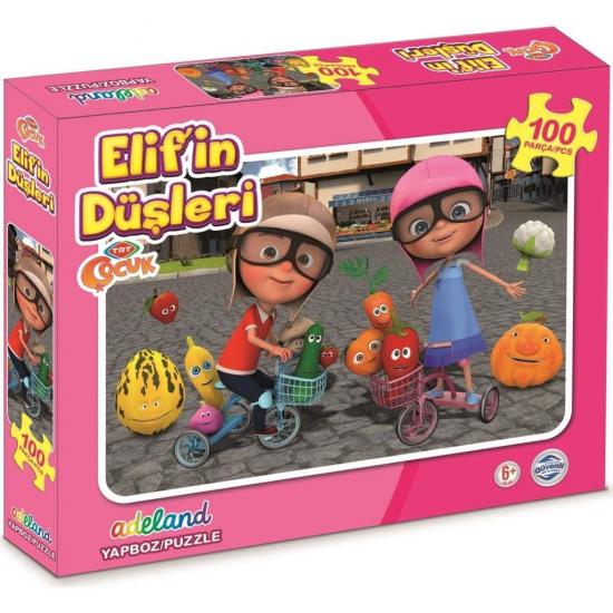 TRT Çocuk Elif’in Düşleri 100 Parça Kutulu Puzzle/Yapboz