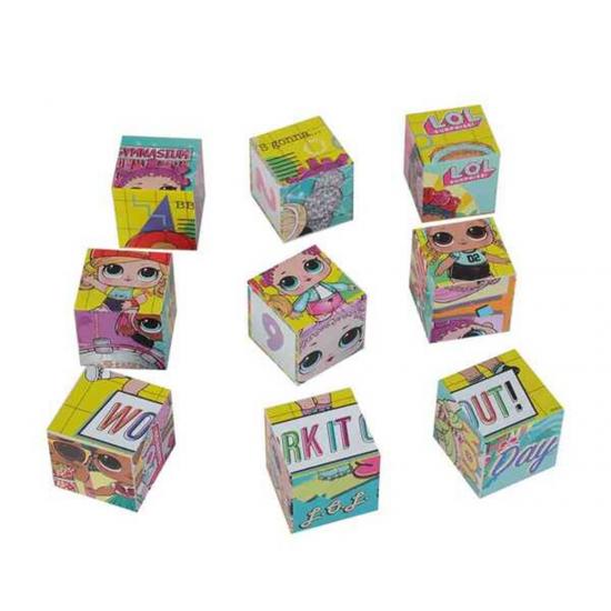 L.O.L (LOL Bebekler) Eğitici Küp Puzzle/Yapboz