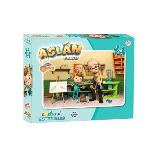 Adeland Trt Çocuk Aslan Kutulu Puzzle/Yapboz 36 Parça