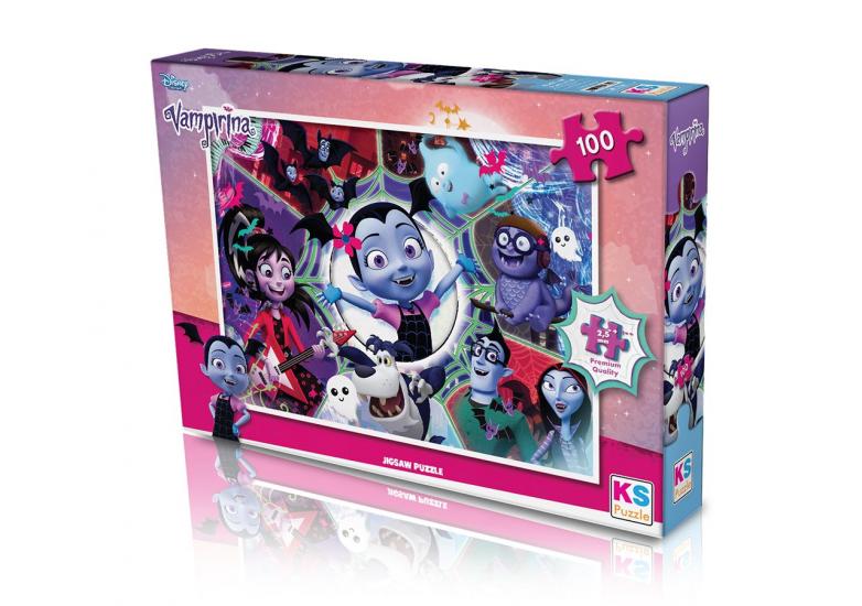 Disney Vampirina Lisanslı Kutulu Puzzle/Yapboz 100 Parça