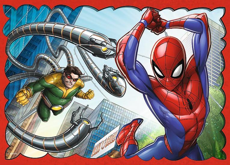 Marvel Spider-man Örümcek Adam 4’lü Puzzle/Yapboz (35+48+54+70 Parça)