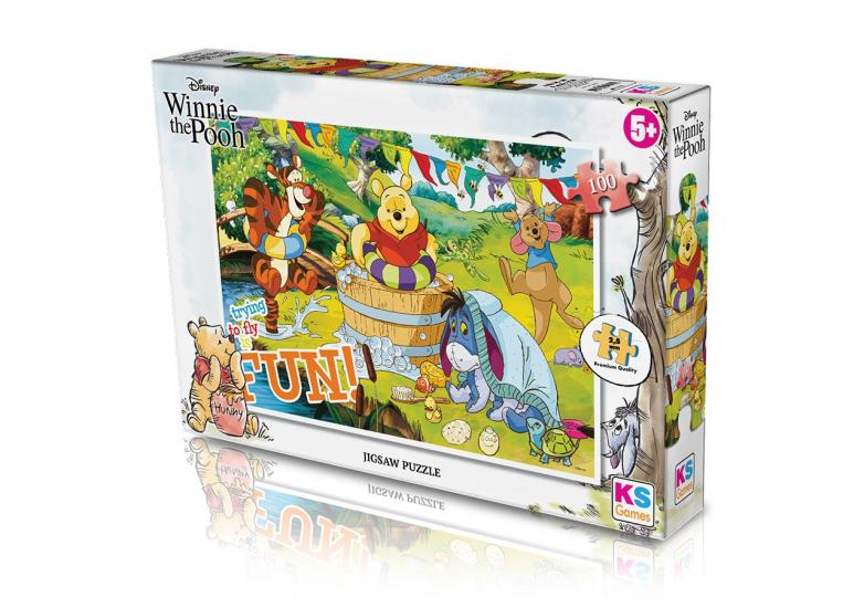 Winnie The Pooh Lisanslı Kutulu Puzzle/Yapboz 100 Parça