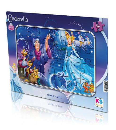 Cinderella (Kül Kedisi ve Sindirella) 24 Parça Puzzle/Yapboz