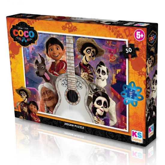 Coco Lisanslı Kutulu Puzzle/Yapboz 50 Parça