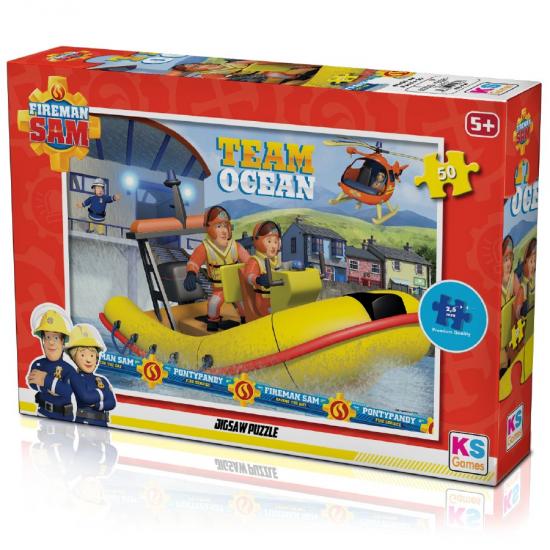 İtfayeci Sam (Fireman Sam) Lisanslı Puzzle/Yapboz 50 Parça