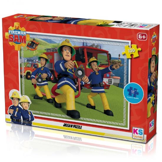 İtfayeci Sam (Fireman Sam) Lisanslı Puzzle/Yapboz 100 Parça