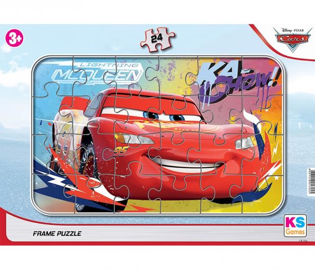 Disney Cars (Arabalar) Lisanslı Frame Puzzle/Yapboz 24 parça