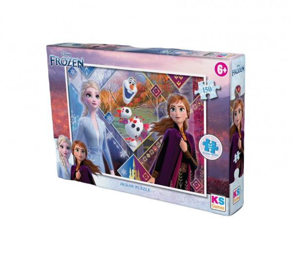Disney Frozen Elsa ve Anna Lisanslı Kutulu 150 parça Puzzle/Yapboz