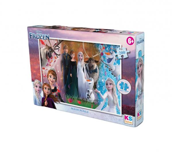 Frozen Karlar Ülkesi Elsa Lisanslı Kutulu 200 parça Puzzle/Yapboz