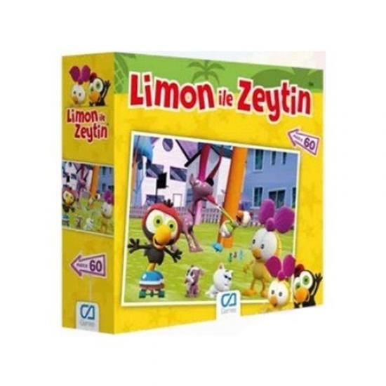 Limon ile Zeytin Kutulu Puzzle/Yapboz 60 parça