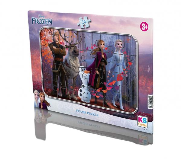 Disney Frozen Karlar Ülkesi Elsa Frame Puzzle/Yapboz 24 Parça