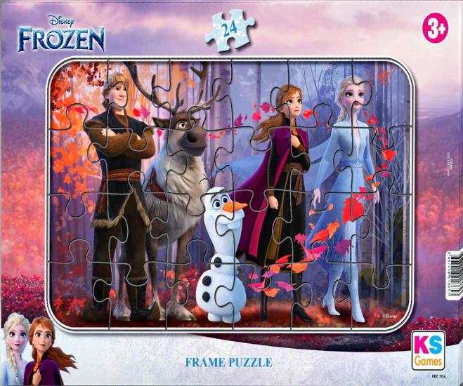 Disney Frozen Karlar Ülkesi Elsa Frame Puzzle/Yapboz 24 Parça