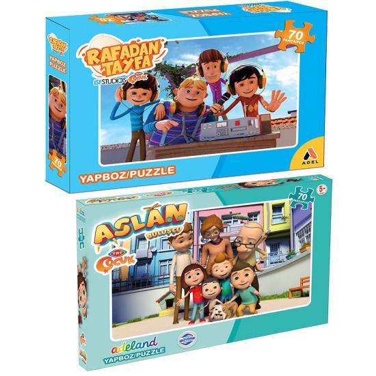 Rafadan Tayfa + Aslan 2 li Lisanslı Puzzle/Yapboz Set