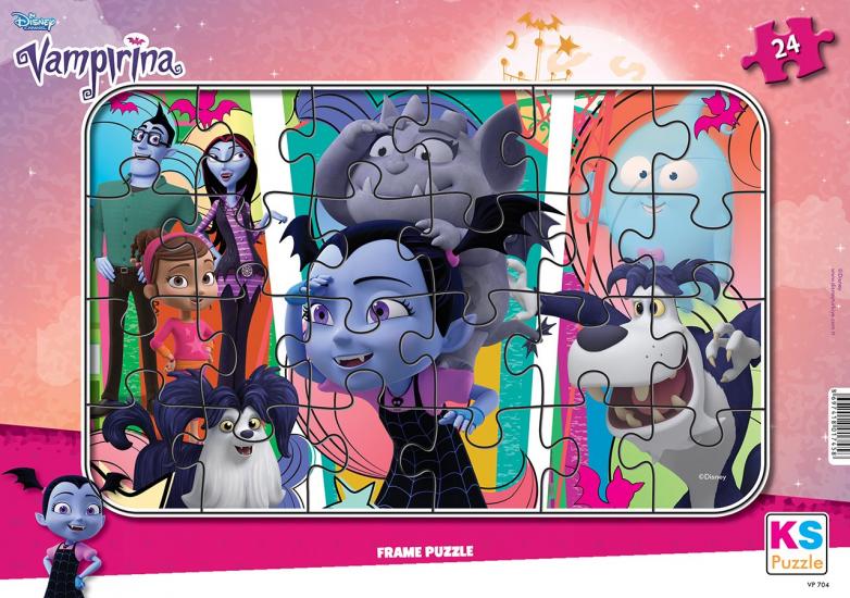 Disney Vampirina Lisanslı Frame Puzzle Yapboz 24 Parça