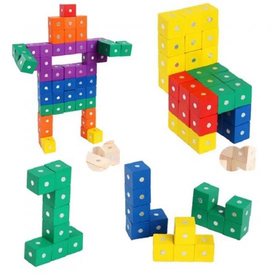 Eğlenceli Lego Manyetik Blok Puzzle/Yapboz 9 parça