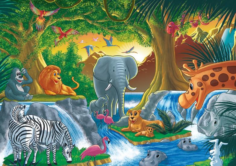 Sevimli Orman Hayvanları Jumbo Puzzle/Yapboz 24 parça (4+ yaş)