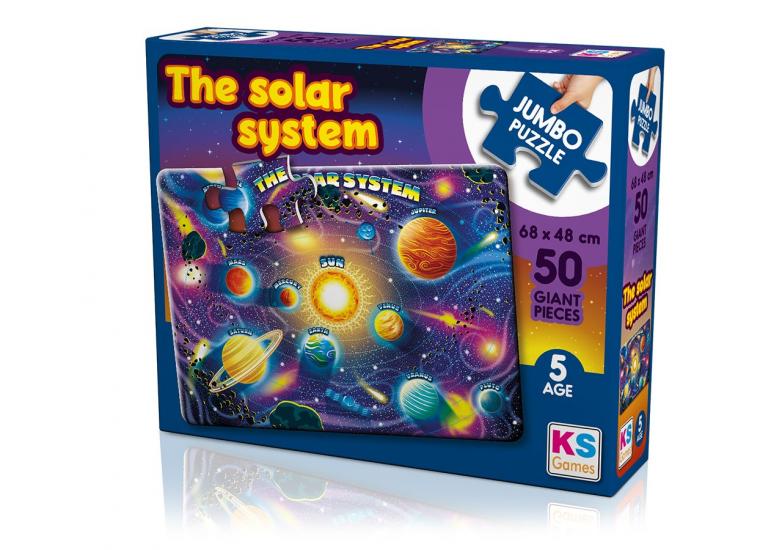 Güneş Sisteminin Gezegenleri Jumbo Puzzle/Yapboz 50 parça (5+ yaş)