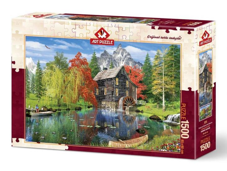 Değirmen Kenarında Balık Avı Yetişkin Puzzle/Yapboz 1000’parça