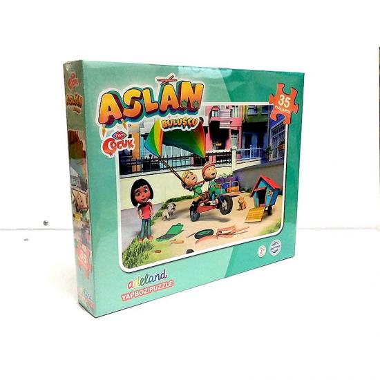 Adeland Trt Çocuk Aslan Kutulu Puzzle/Yapboz 35 Parça