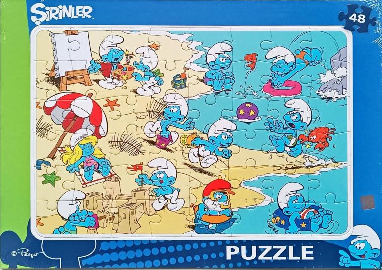 Şirinler Lisanslı Frame Puzzle/Yapboz 48 Parça