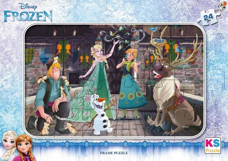 Disney Frozen Karlar Ülkesi Elsa Frema Puzzle/Yapboz 24’parça