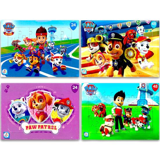 Laço Kids Paw Patrol (Pati Devriyesi) 4 lü Frame Puzzle/Yapboz Set