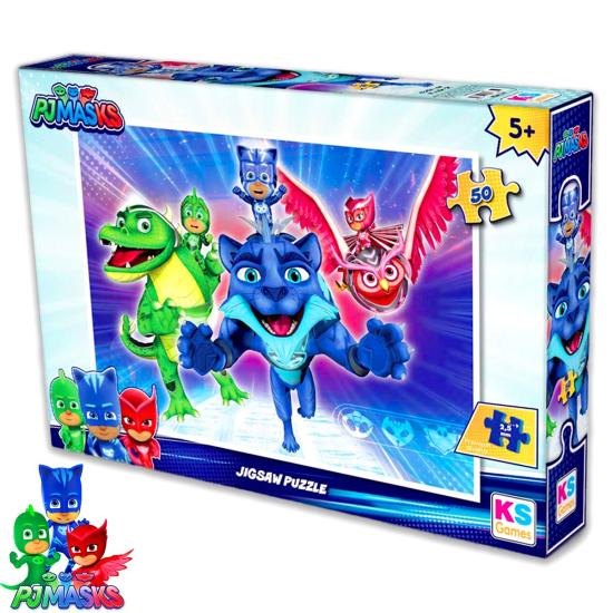 Ks Games Pj Masks (Pijamaskeliler) 50 parça Yapboz Puzzle/Jigsaw