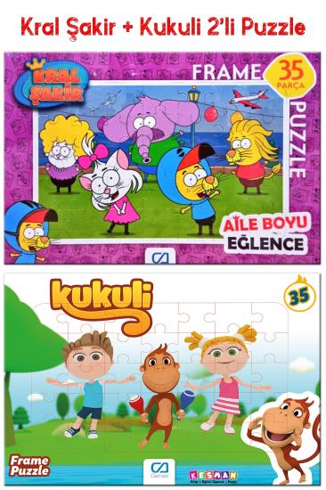 Kral Şakir ve Kukuli 2’li Frame Puzzle/Yapboz