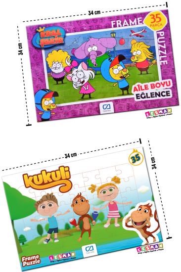 Kral Şakir ve Kukuli 2’li Frame Puzzle/Yapboz