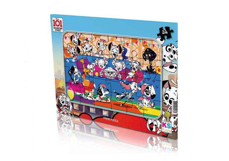 Disney 101 Dalmaçyalı Frame Puzzle/Yapboz 24 Parça