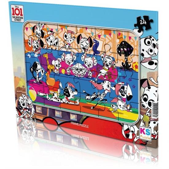 Disney 101 Dalmaçyalı Frame Puzzle/Yapboz 24 Parça