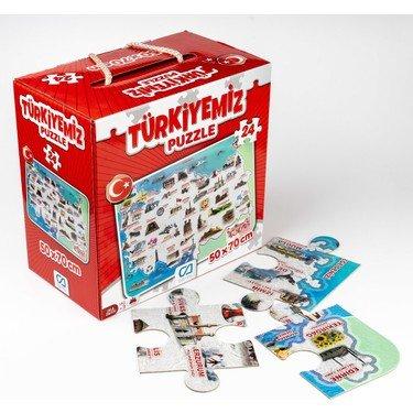 Ca Games Türkiyemiz 24 Parça Puzzle/Yapboz (Yer Puzzle) 