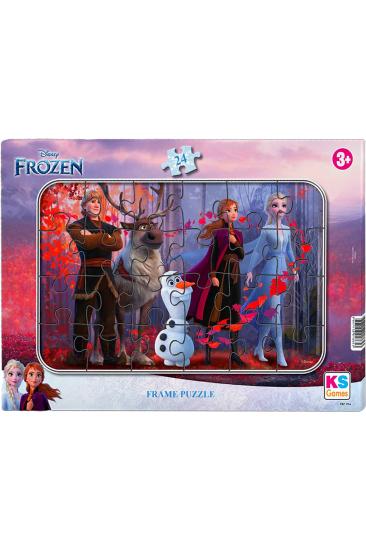 Disney Frozen Karlar Ülkesi Elsa Frame Puzzle/Yapboz 24 Parça